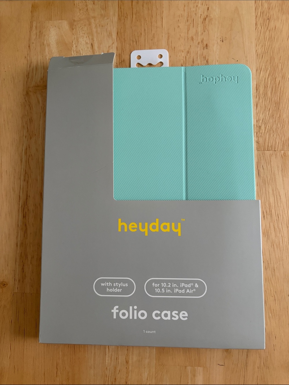 heyday Mint Green Folio Case with Stylus Holder